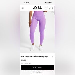 Purple Marl Aybl Leggings